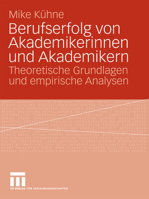 cover image of Berufserfolg von Akademikerinnen und Akademikern